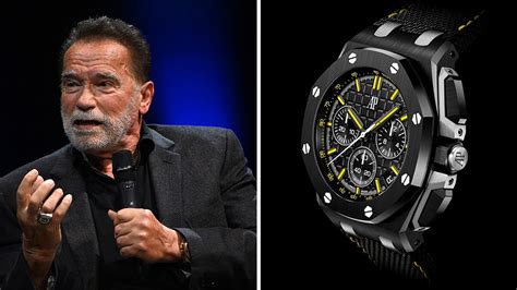 audemars piguet arnold schwarzenegger replica|arnold schwarzenegger watch auction.